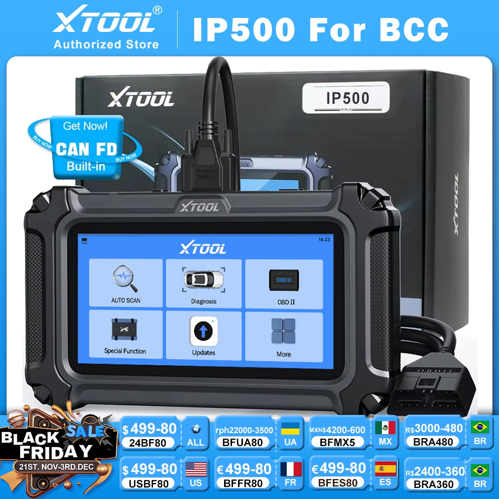 XTOOL InPlus IP500 Full System Car Diagnostic Tools For GM/Buick/Chevrolet/Cadillac/GMC Bi-directional Automotive Scanner CAN FD