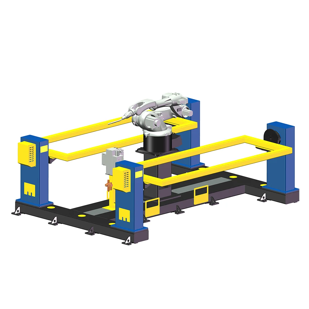 High Precision Industrial Robot Workstation with Variable Displacement Heavy Load Welding Core Motor PLC Gear Components