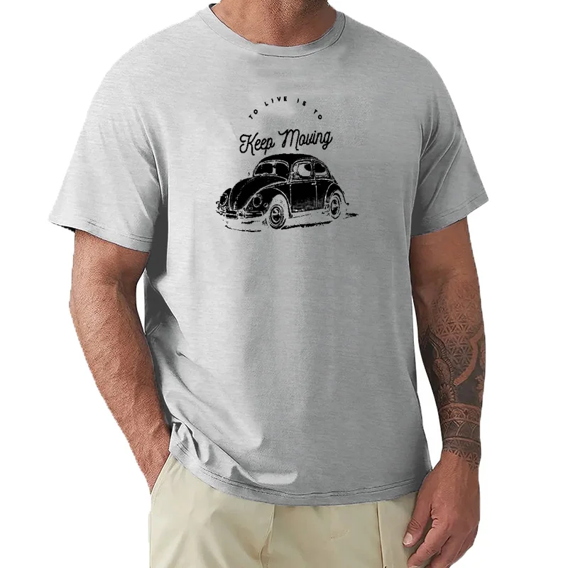 New Design Men T Shirt Unique Short Sleeve The Beetle Men T-Shirt Car Cotton Plus Size Tops 1227A