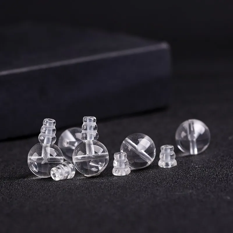 Natural Transparent Rock Quartz Crystal Round Guru Beads for Prayer Malas 6mm 8mm 10mm 12mm 14mm  TSB0188