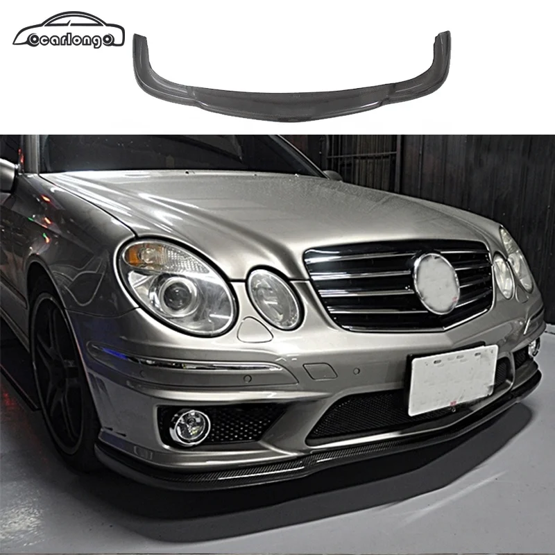Body Kit Mobil Terlaris Upgrade Style Serat Karbon Spoiler Bibir Depan Bibir Belakang untuk E Class W211 E280 E350