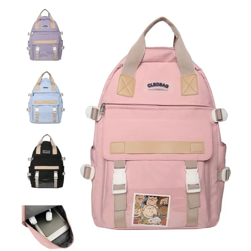 

School Backpack for Men Women College Bookbag Waterproof Lightweight Book Bag Casual Daypack School Bag for Boys Girls