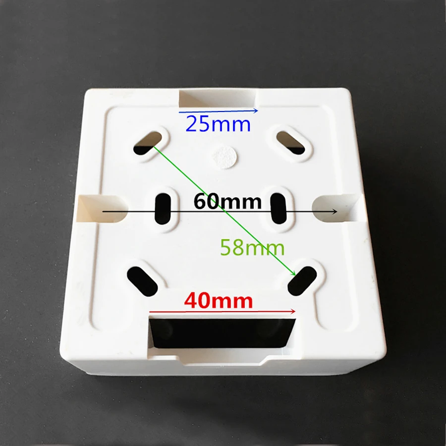 rj45 jack Face Plate Back Box rj11 faceplate rj12 wall socket External installation junction box flame retardant pvc