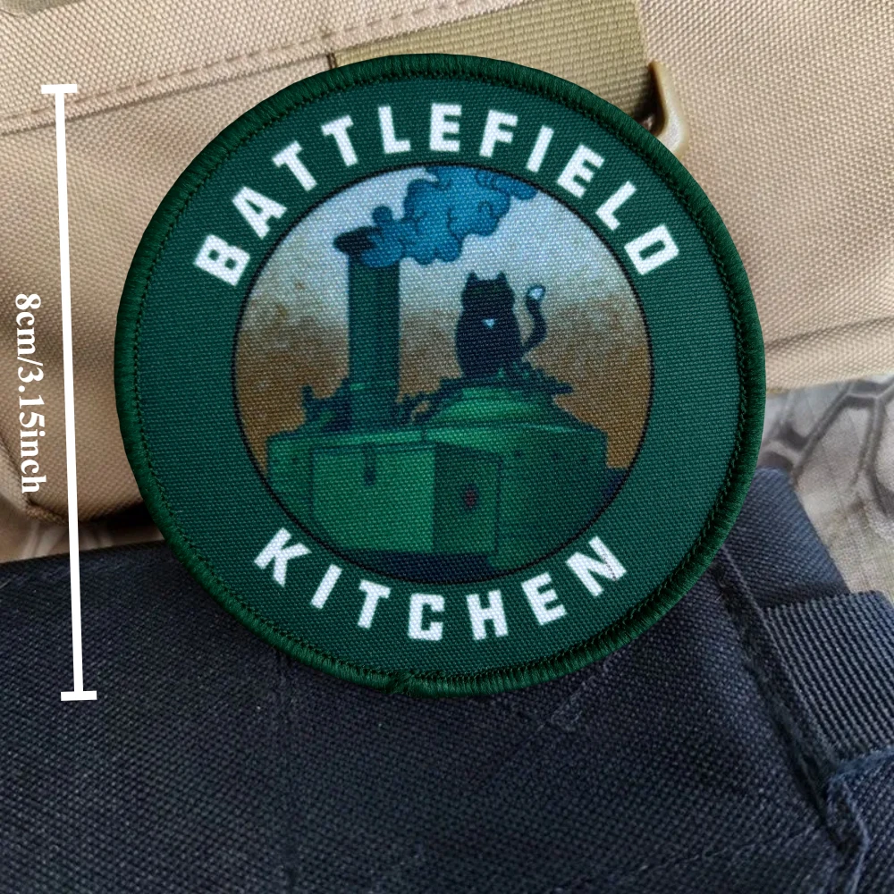 Parche táctico cocina de campaña – brazalete gancho y bucle divertido - imagen 3