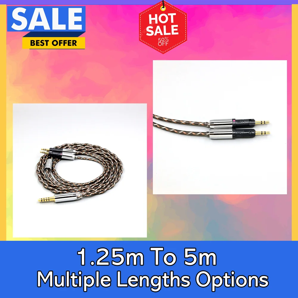 

TypeX 25AWG Litz Shielding 7n OCC Earphone Cable For ATH-R70X ATH-R70XA Audio-Technica headphone LN008883