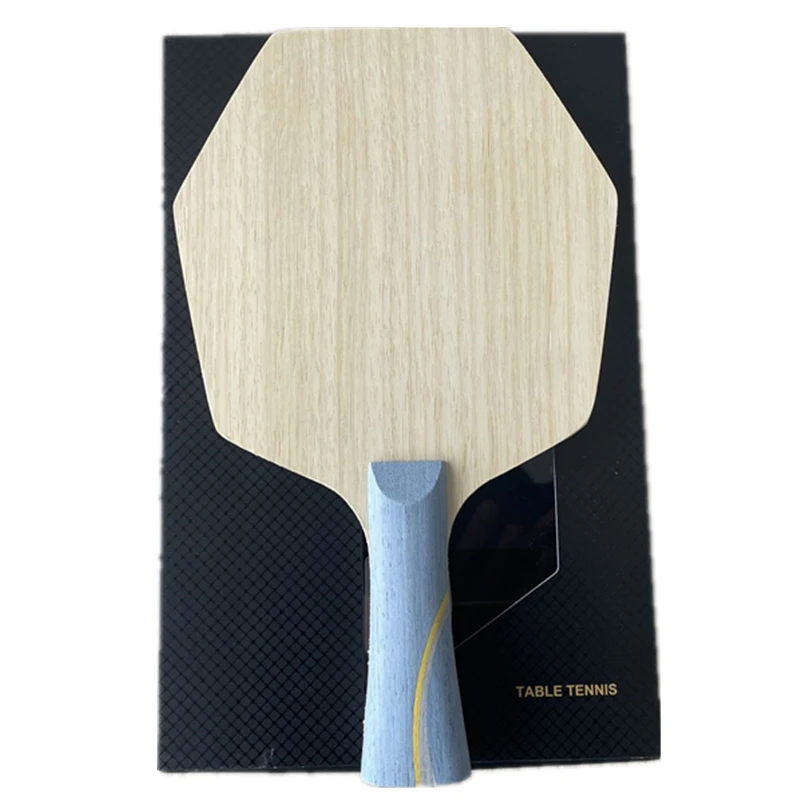 Stuor Long 5 Hexagonal Table Tennis Racket Hexagonal Blades Yellow  Black Carbon Fiber Built-in Professional Ping Pong Paddles