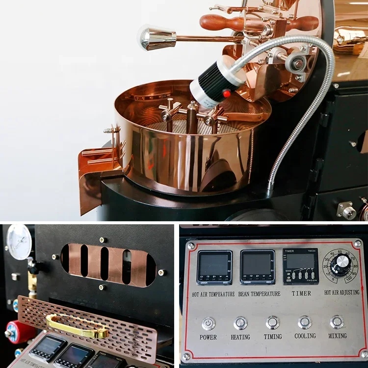 Mini Hot air Electric Small Coffee Roaster Roasting Machine Price Commercial Probat 1kg 2kg 3kg Home Coffee Roaster