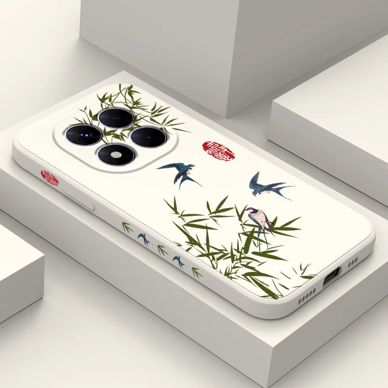 

Bamboo Forest Bird Phone Case For Xiaomi Poco F7 X7 X6 F6 M6 M5 M5S F5 X5 F4 X4 M4 F3 M3 X3 Pro 4G 5G GT Silicone Cover