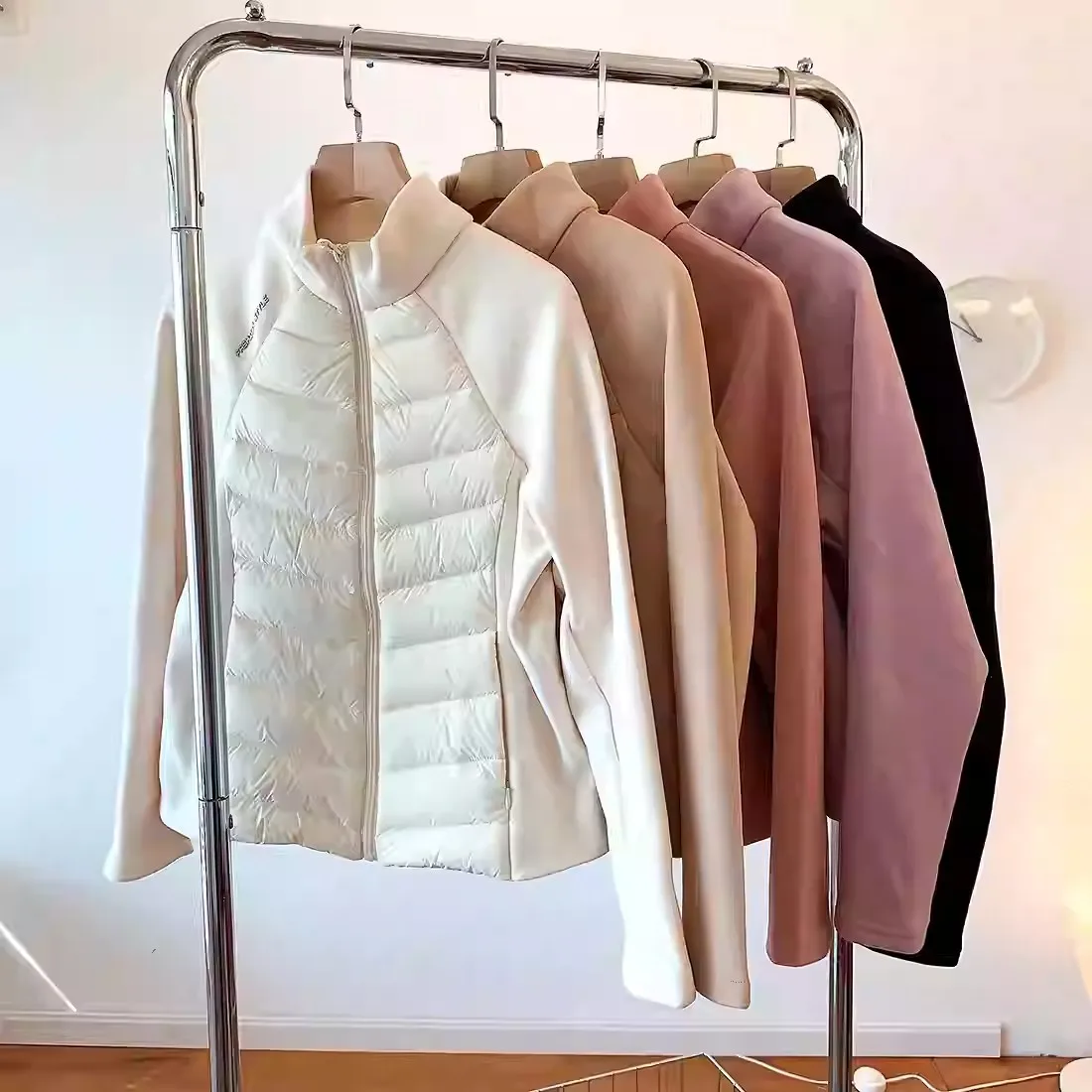 Lightweight Stand Collar Women Down Jackets Autumn Winter 90% Down Patchwork Slim Fit Warm Coat Female Casual Bottom Inner Liner