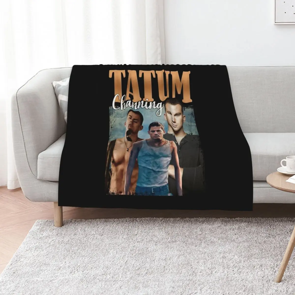 Channing Artist Tatum Throw Blanket Thin Soft Blanket for Summer Night Sleeping