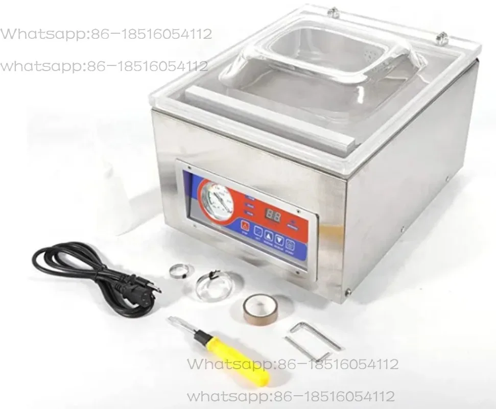 

DUOQI DZ-260C Single Chamber Desk Type Industrial Pump Vacuum Sealers for Apparel Food Steak Commodity Chemical Liquid for Bag
