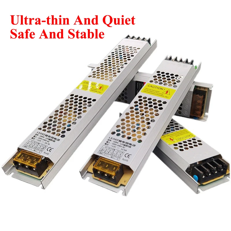 LED امدادات الطاقة تيار مستمر 12 فولت 24 فولت محول التيار المتناوب 220 فولت إلى تيار مستمر 12 فولت 24 فولت امدادات الطاقة 60 واط 100 واط 150 واط 200 واط 300 واط 400 واط لشريط LED شريط مصابيح #5