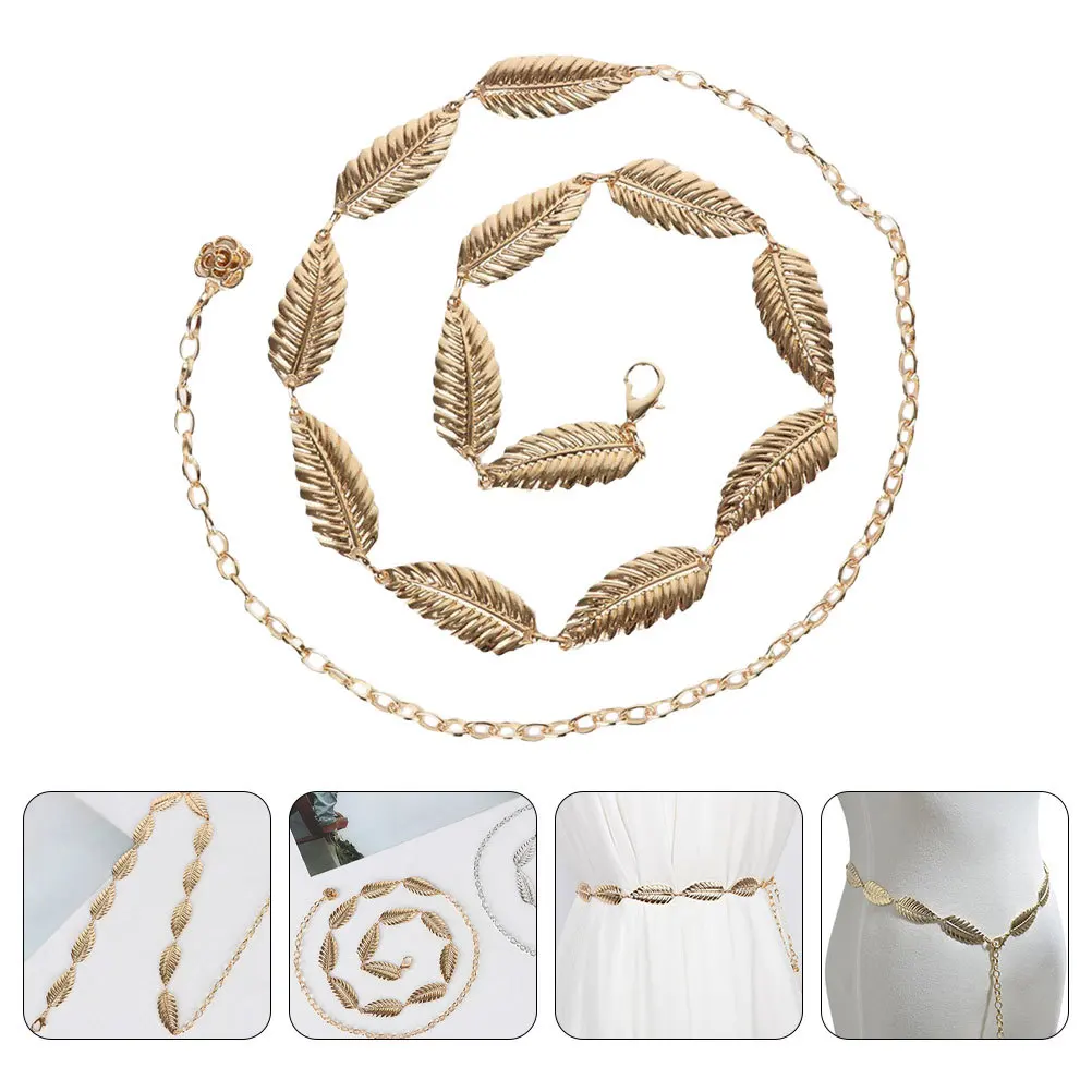 

Women Waist Chain Metal Leaf Belly Chain Lightweight Comfortable Body Jewelry Summer Beach Party Festival Waist Chains