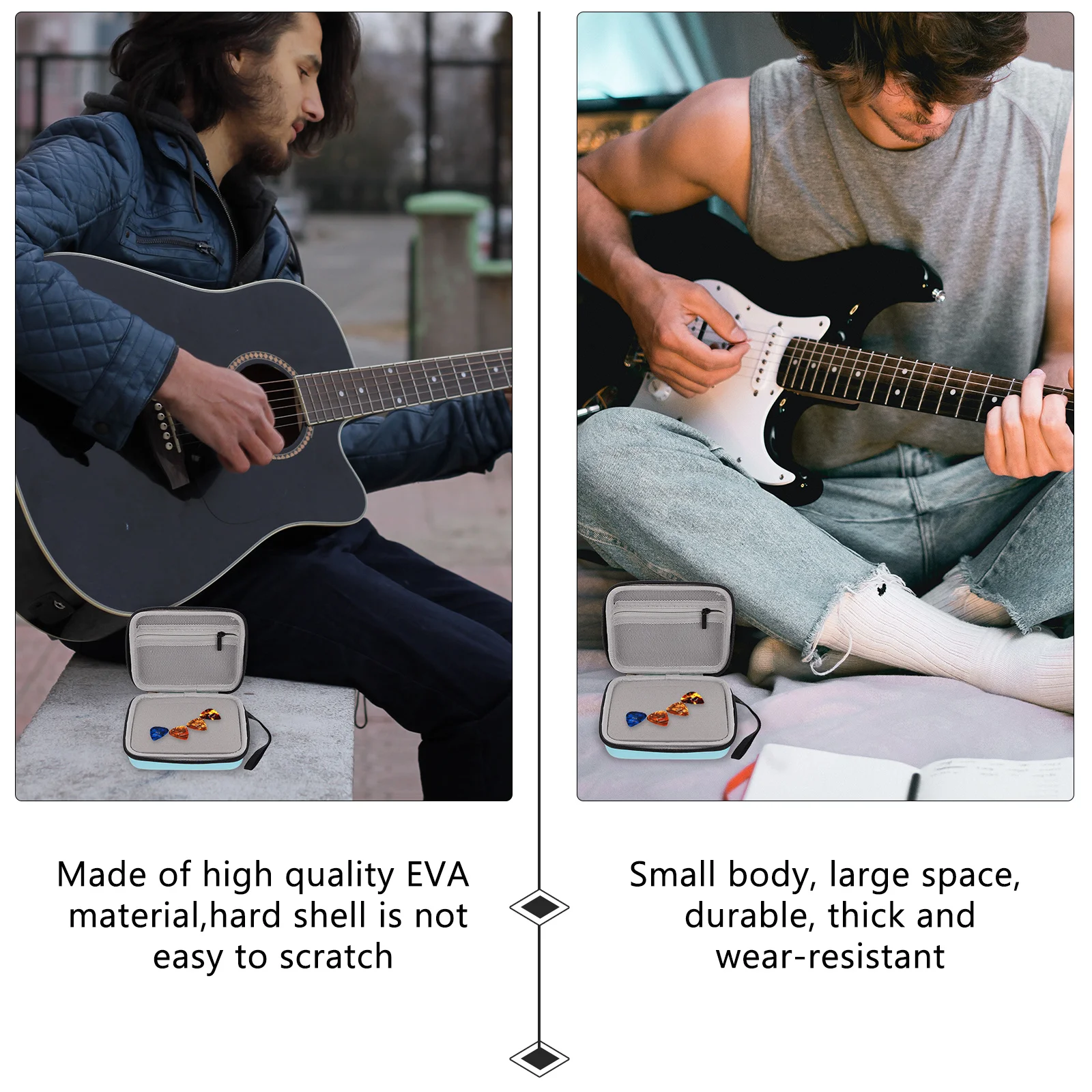 

Compact Guitar Pick Bag Functional Pouch for Storing Picks Design Fashionable Accessory Guitar Pick Holder