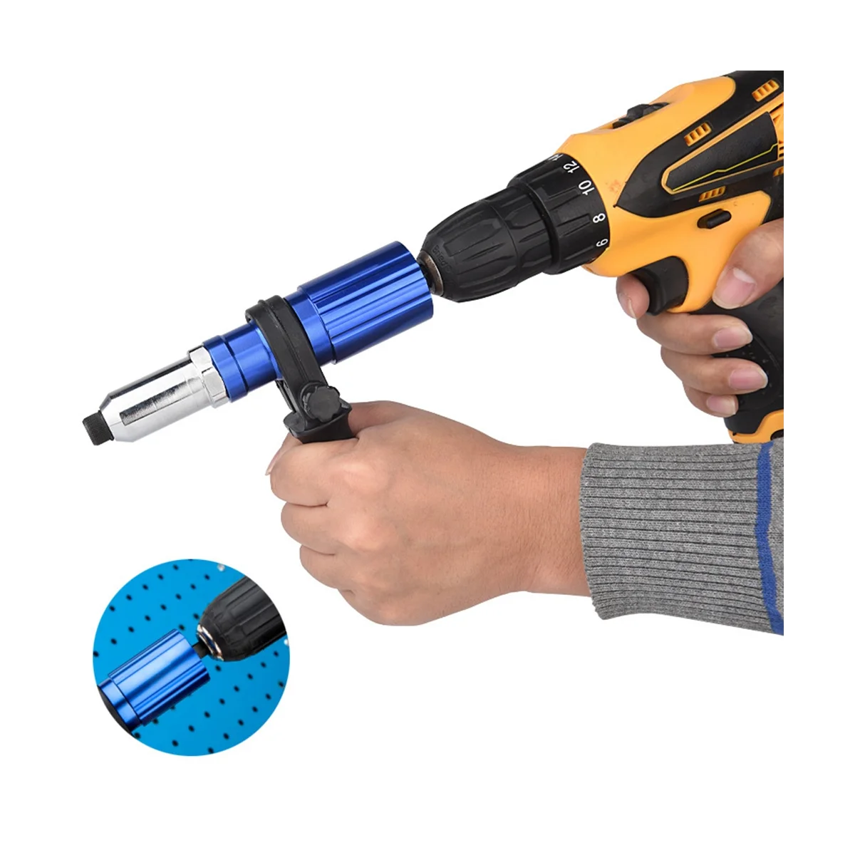 電気ドリル用ワイヤレスリベットツール,電気ドリルアダプター,リベット付き変換ヘッド