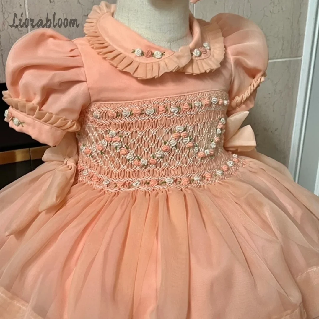Abito da damigella personalizzato, vestito colorato, abito con colletto babydoll intricatamente lavorato, abbigliamento per feste di matrimonio, vestito da sposa