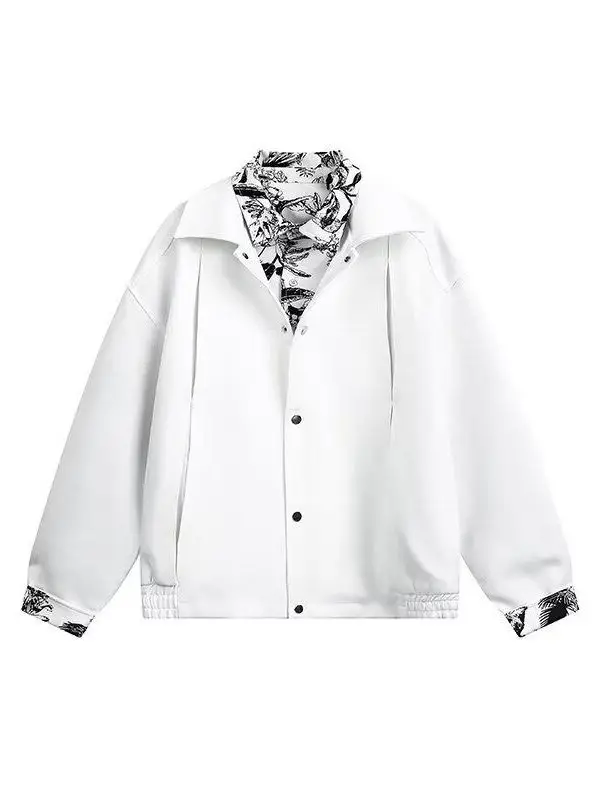 

Men's Faux Two-Piece Jaet Warmth ed plus Size Casual Wear Autumn Winter New Sle Teenage Fat Youth Large Size Men's C...