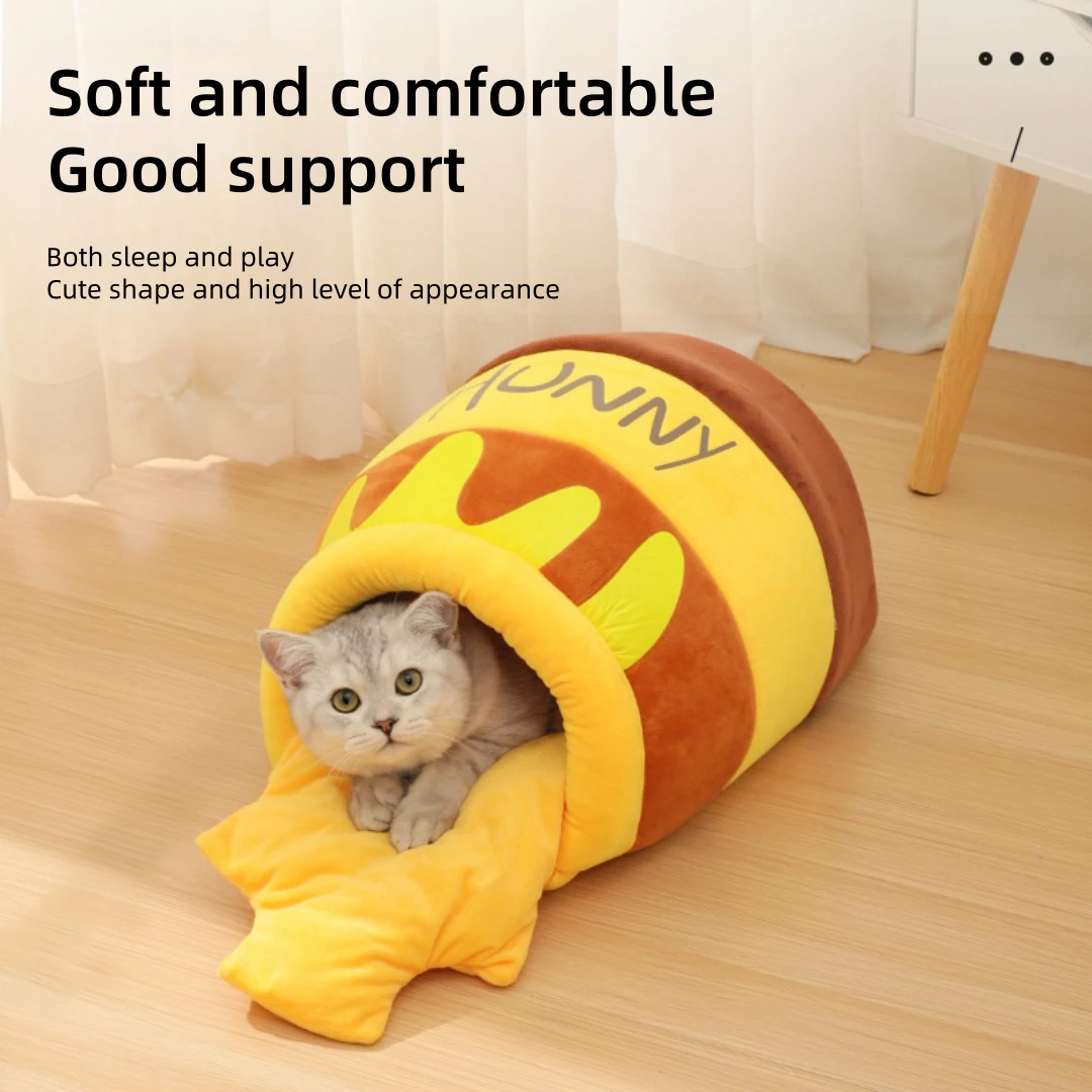 Hot Honeypot Warm And Comfortable Winter Can Be Dismantled And Washed Pet Cat Nest