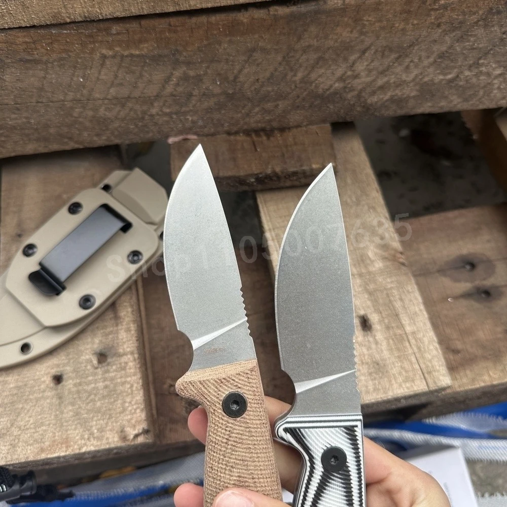 ES-3 سكين مستقيم عالي الصلابة D2 بليد G10 مقبض التخييم في الهواء الطلق بقاء المحمولة EDC العملي قطع سكين الرجال هدية