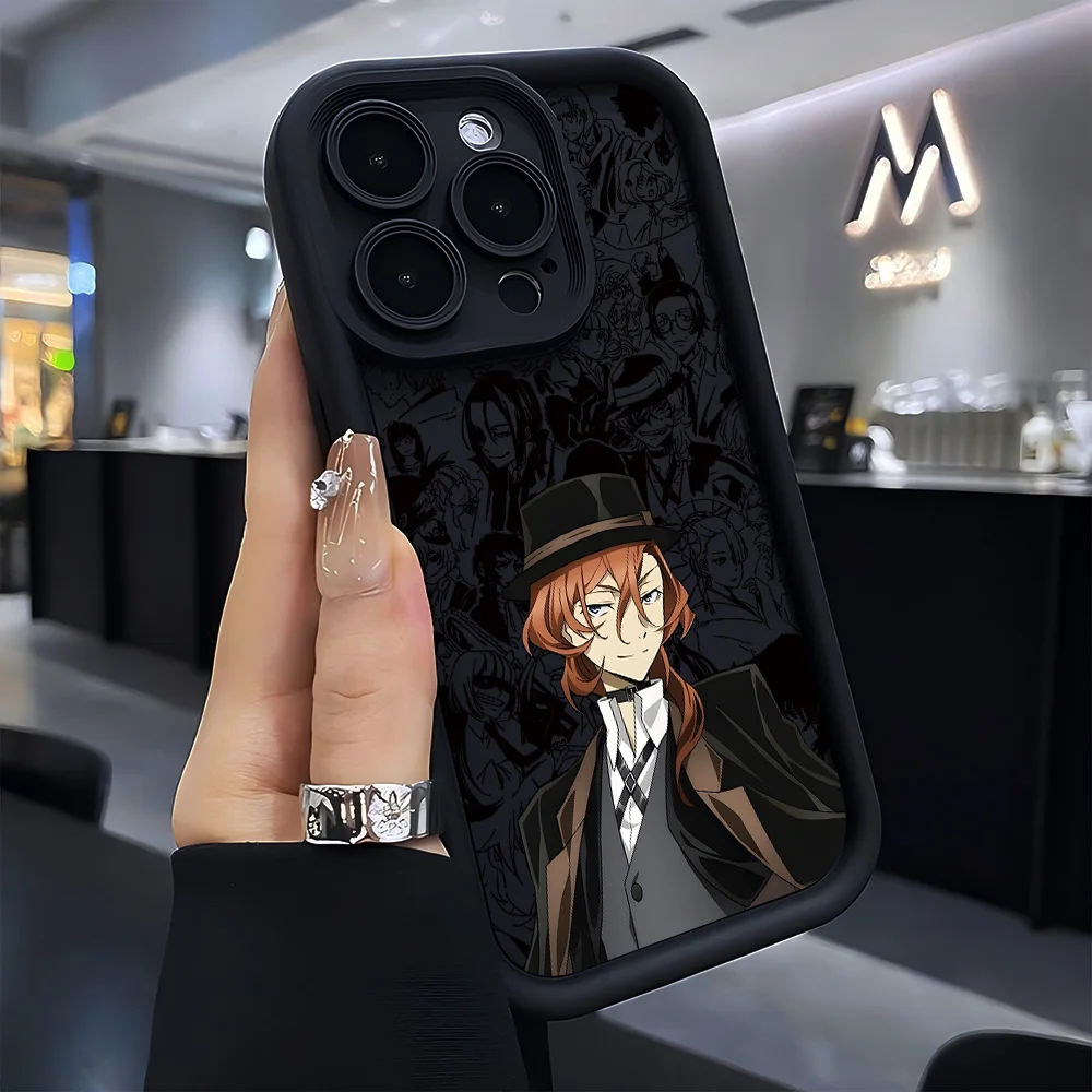 Étui de téléphone Comic Bungo Stray Dogs pour Samsung S26 S25 S24 S23 S22 S21 S20 F06 M16 Note 20 FE Plus Ultra 4G 5G Silicone souple TPU