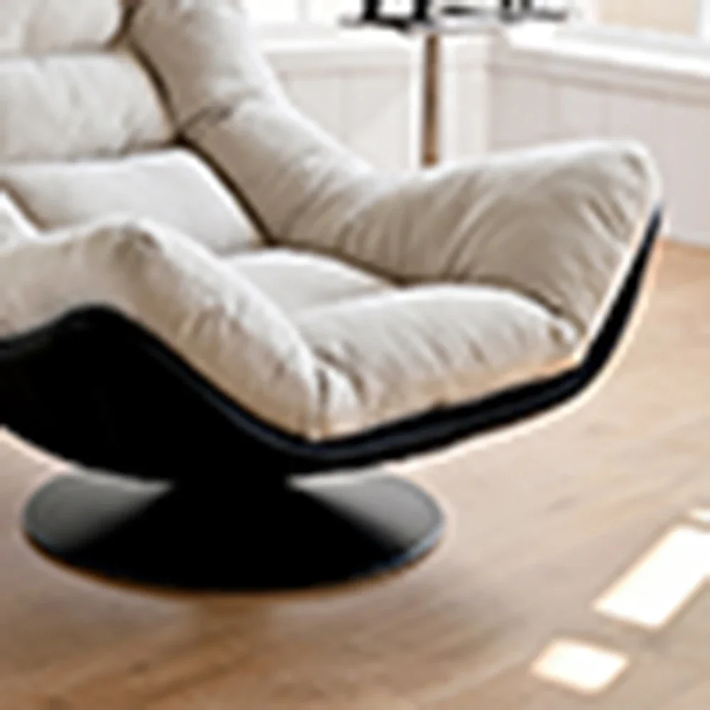 غرفة المعيشة كرسي داعم للكوع الأبيض الظهر قطني مريح كرسي بظهر للاستلقاء القراءة التأمل قطب Fauteuil صالون الديكور #4