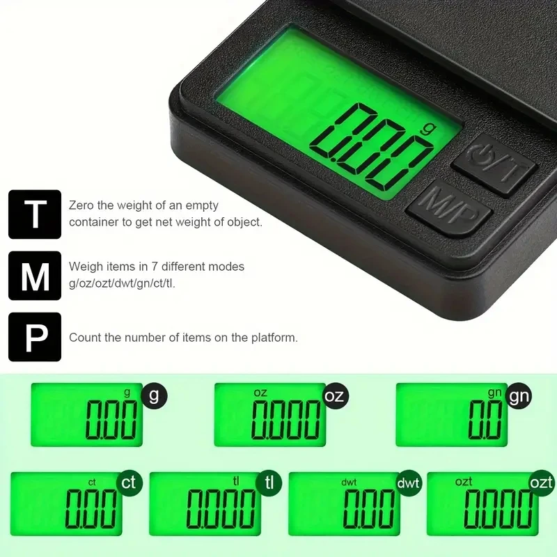 100/500g 0.01g mini digital scale high precision electronic pocket scale jewelry weight kitchen portable electronic scale