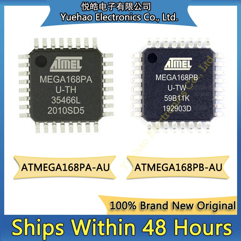 ATMEGA168PA-AU ATMEGA ATMEGA168 ATMEGA168PB-AU ATMEGA168PB ATMEGA IC MCU TQFP-32 Chip