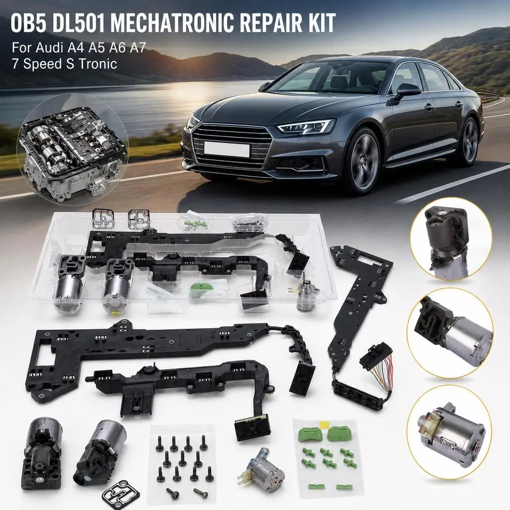 Image of Präzisions-Mechatronik-Reparaturset 0B5 0B5 DL501 0B5398048D für Audi A4 A5 A6 A7 7-Gang S Tronic Magnetventil Kabelbaum Getriebeteile
