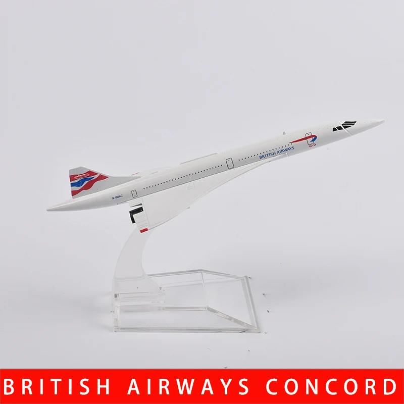 JASON TUTU UK, France, USA Concorde Airlines 1/400 Scale Diecast Metal Aircraft Model Miniature Authentic Collectible Gift