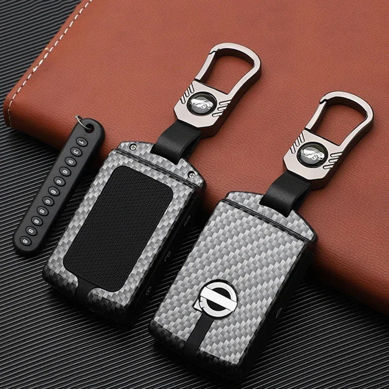 

Carbon Fiber Car Remote Control Key Cover Protective Shell Key Case For Volvo XC40 XC60 S90 XC90 V90 T5 T6 T8 Car Accessories