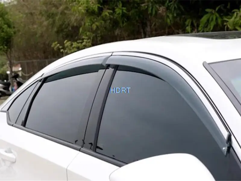 Car Style Window Visor Sun Rain Guard Vent Smoke Cover Deflector Awning Shelter Accessories For Honda Inspire Accord 11th 2023 +