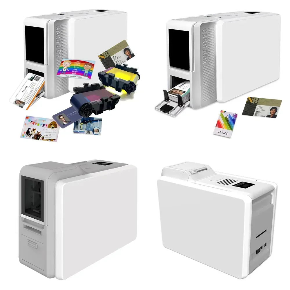 

Dual Side Direct-to-Card Dye Sublimation PVC ID NFC Card Printer for Employee Student Member Cards