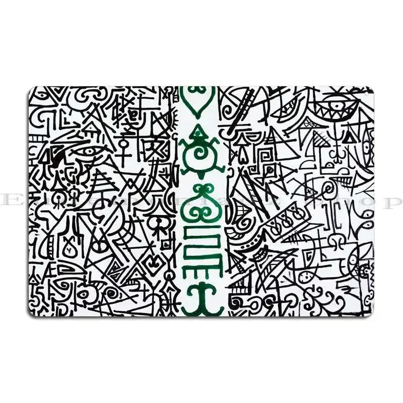 The Elemental Scripts Metal Sign Retro Garage Club Design Wall Pub Tin Sign Poster