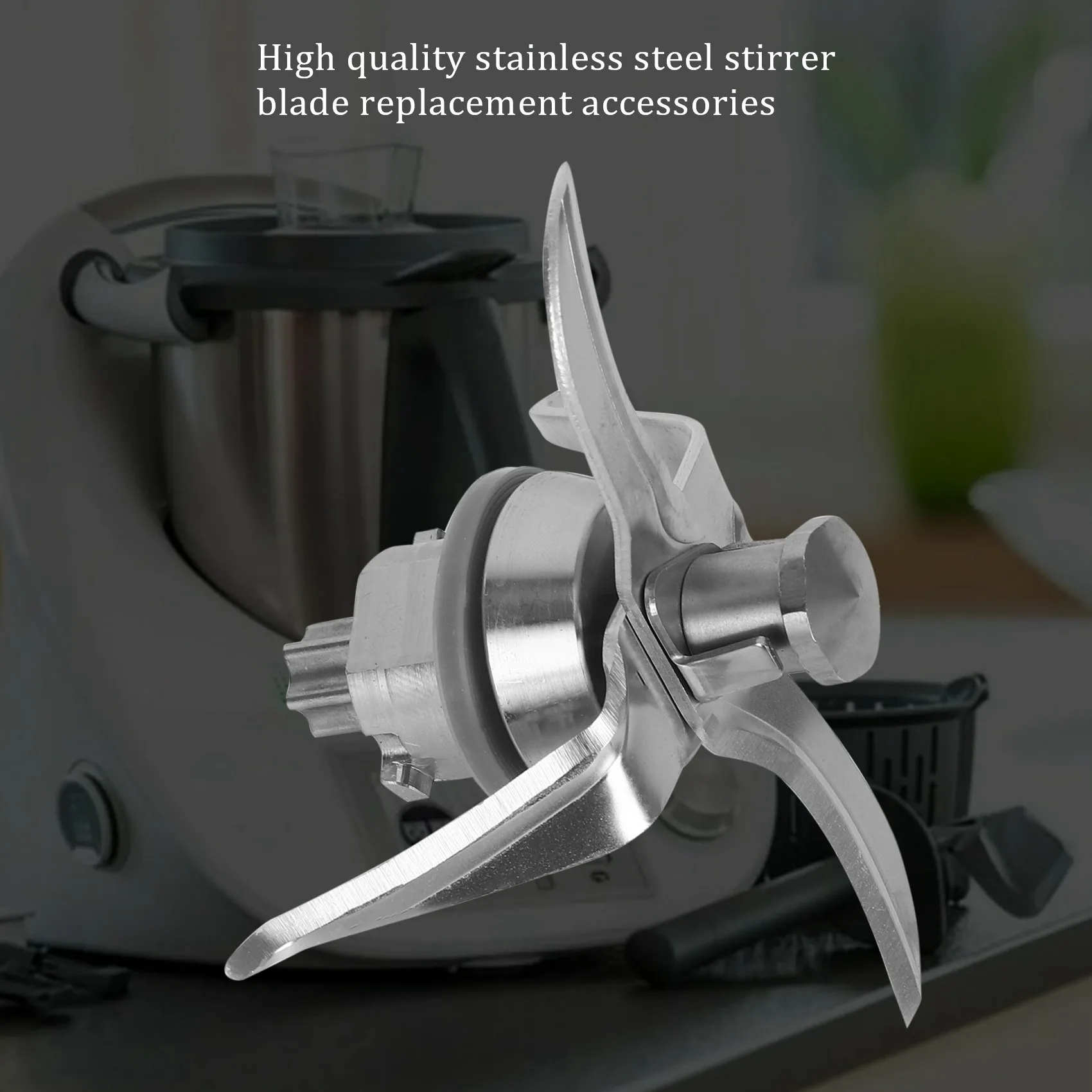 Stainless Steel Blender Blade Stirring Attachment Whisk Butterfly Replacement Accessories for Vorwerk Thermomix TM21