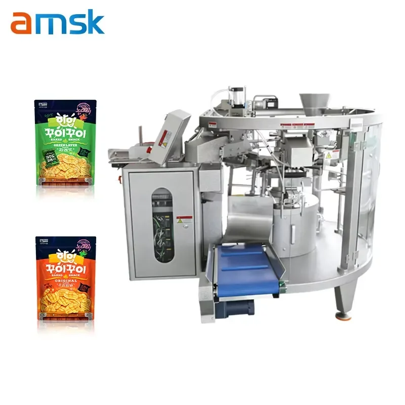 Automatic prefabricated bag packaging machine for pump filling, sealing, weighing and filling of self-standing flat zipper