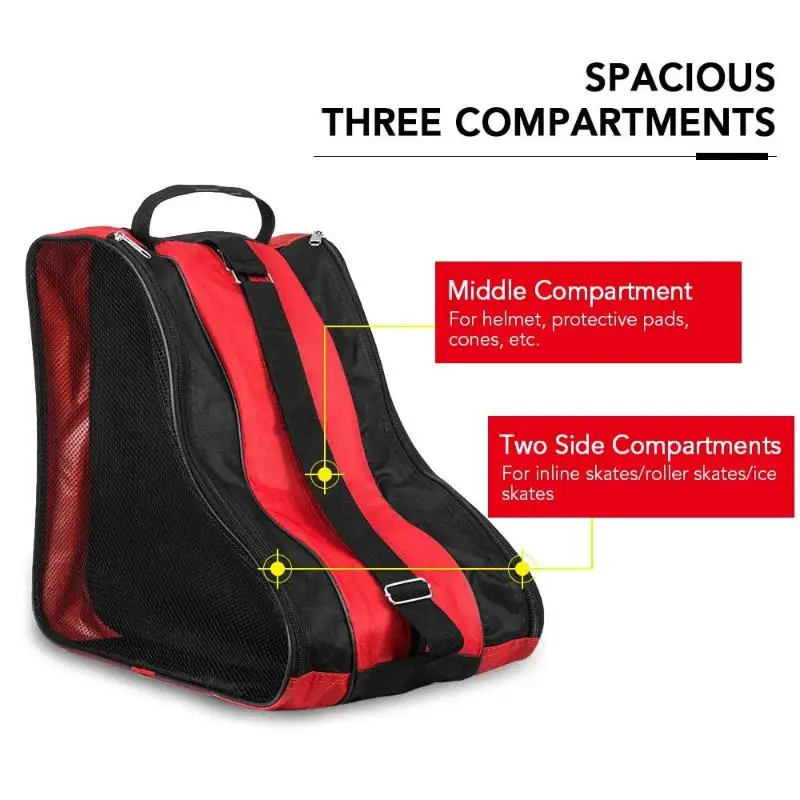 

New 3 Layers Breathable Skate Carry Bag Case For Kids Roller Skates Inline Skates Ice Skates Skate Carry Bag Skate Carry Case