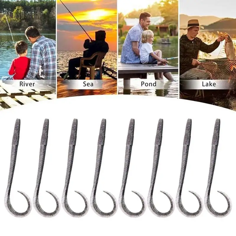 

Приманка для червей, 10-дюймовые реалистичные мягкие поддельные приманки для червей, многоразовые поддельные крючки для плавания, мягкие рыбы, принадлежности для карпа, окуня, мужчин