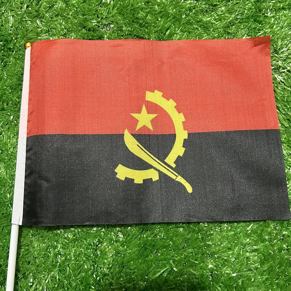 SKY FLAG bandera de Angola para decoración y actividades con asta - imagen 2
