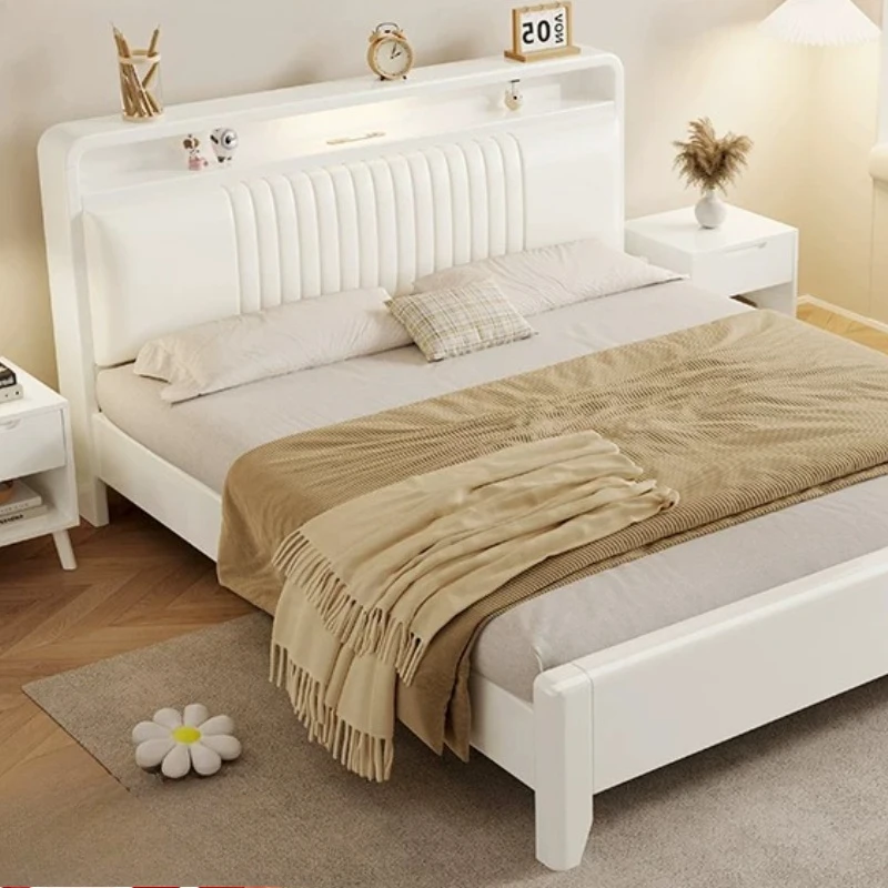 Bedroom Modern Bed Queen Luxury Double Design Girls Simple European Bed Sleeping Single Letto Matrimoniale Unique Furniture
