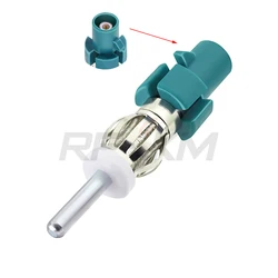 Adaptateur d'antenne stéréo pour voiture, connecteur de Radio FM AM, convertisseur de prise d'antenne Fakra à DIN pour récepteur de voiture