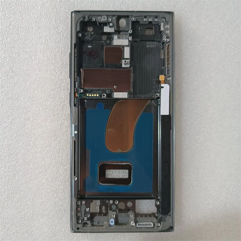 LCD Support Front Bezel Middle Frame Plate Housing Board For Samsung Galaxy S23 Ultra 5G EU version / US version Repair Parts