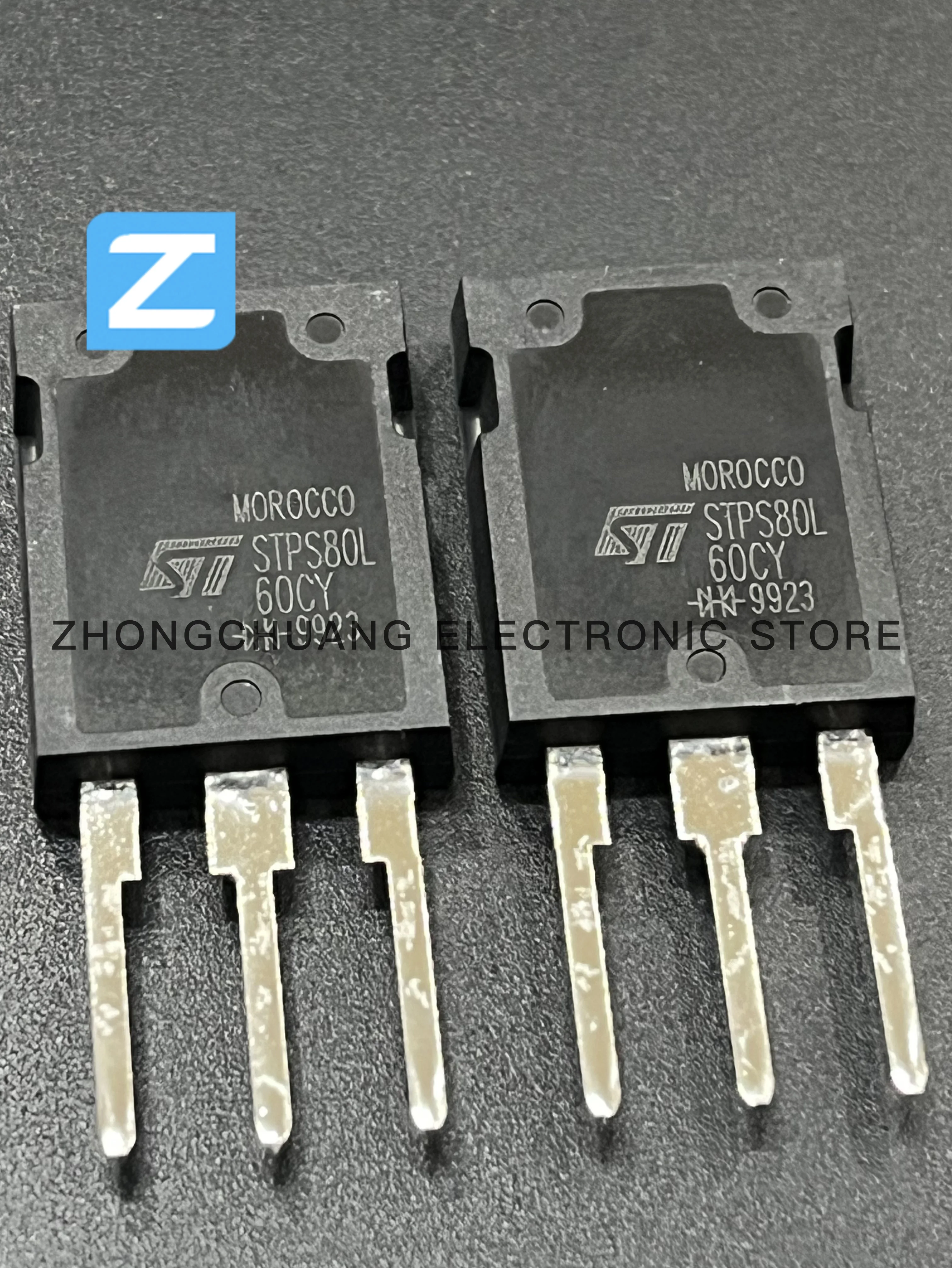 1-10PCS STPS80L60CY TO-247 60V 80A Low Drop Power Schottky Rectifier new original