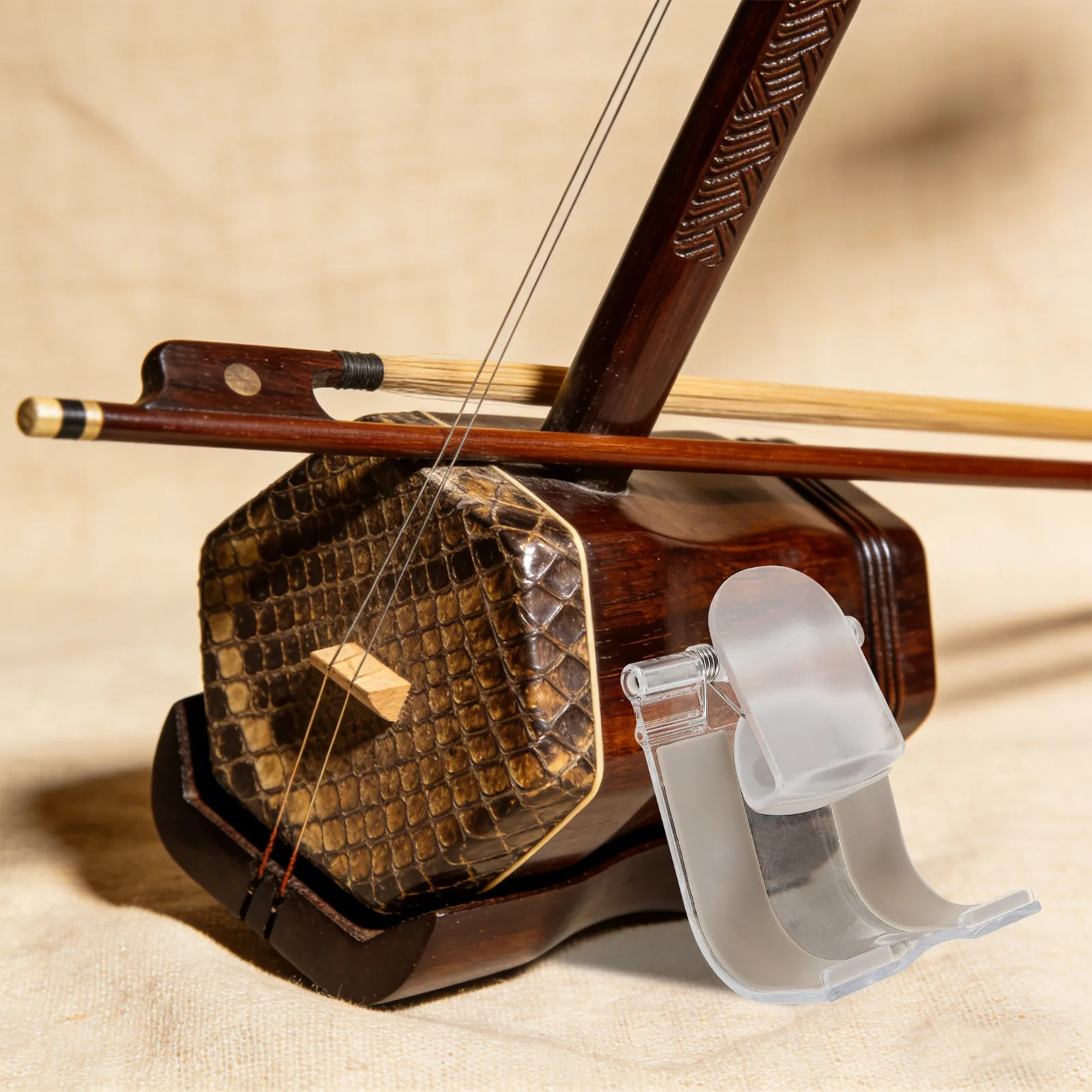 Erhu Violin Chinese - Soporte Transparente Ergonómico Antideslizante para Erhu,