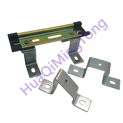 HQMT-DIN 35mm/C45 air switch linear guide rail bracket, plating export quality nickel, can choose plane or slope
