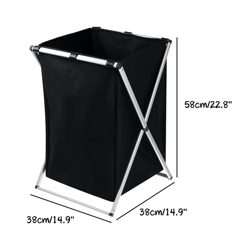 X-Shape Collapsible Foldable Dirty Clothes Laundry Basket Organizer Sorter Laundry Hamper Storage Bag Oxford Cloth