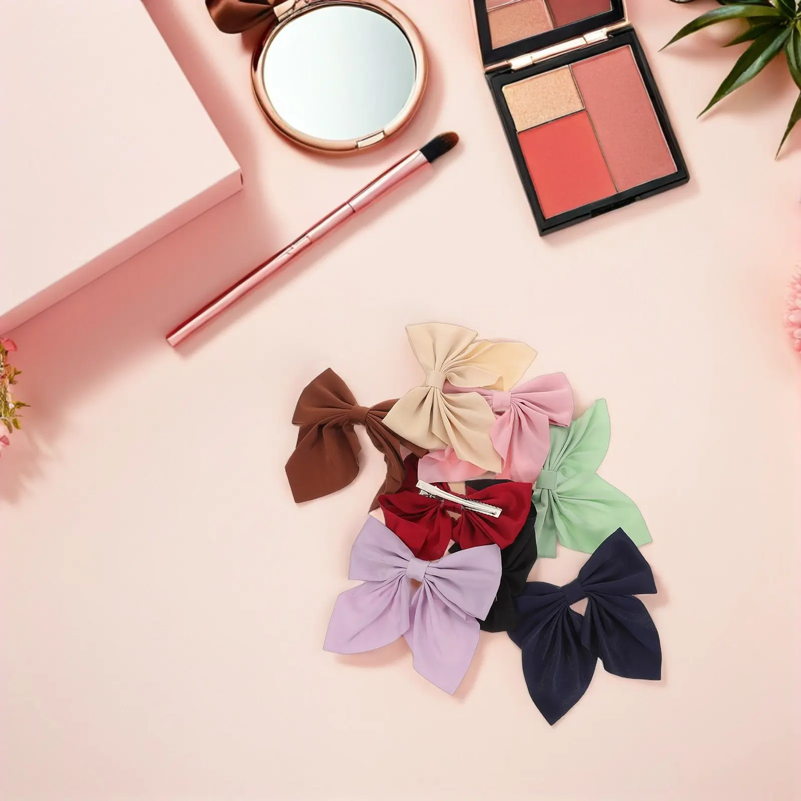 

8Pcs Hair Bow Accessories for Women Cute Bow Clips with Metal Alligator Clip Lightweight Hair Bows for Daily Wear Party Style