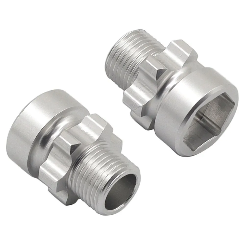 MACH-Metal Splined Wheel Hex Hub Adapter 12Mm To 17Mm For Traxxas For 1/10 Scale Slash 2WD 4X4 Stampede 2WD 4X4 RC Car Upgrade P