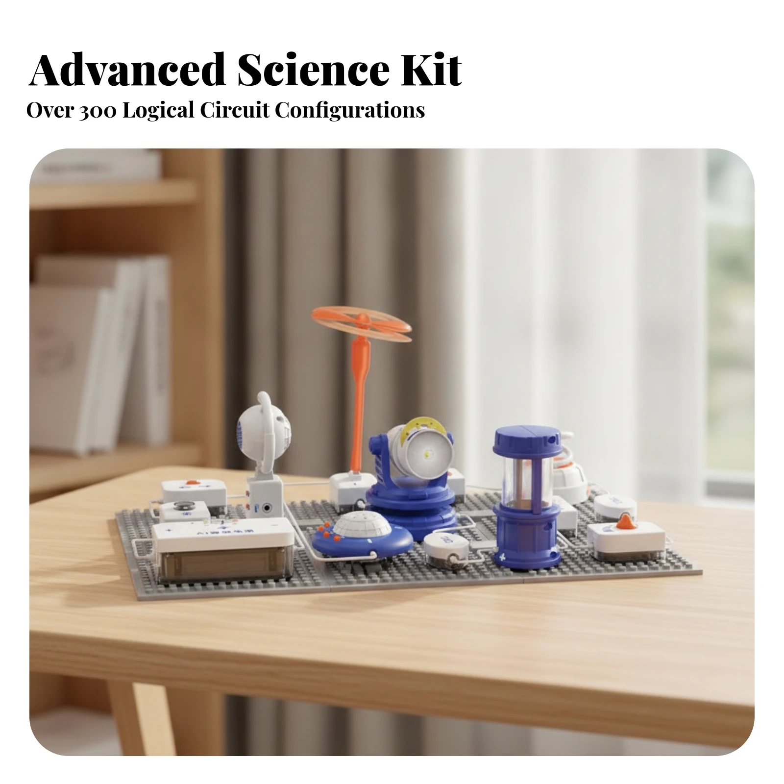 Robot Building Kit Educational Robot Toy with Electronic Parts Circuit Experiment Kit Coding Engineering for Children, Classroom