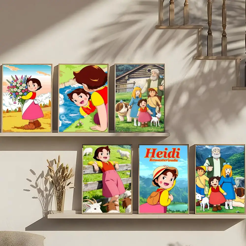 Classic Alpine Story Heidi Poster Art print wall decor ideal for living room, bedroom, bar, parlor, and home gifting