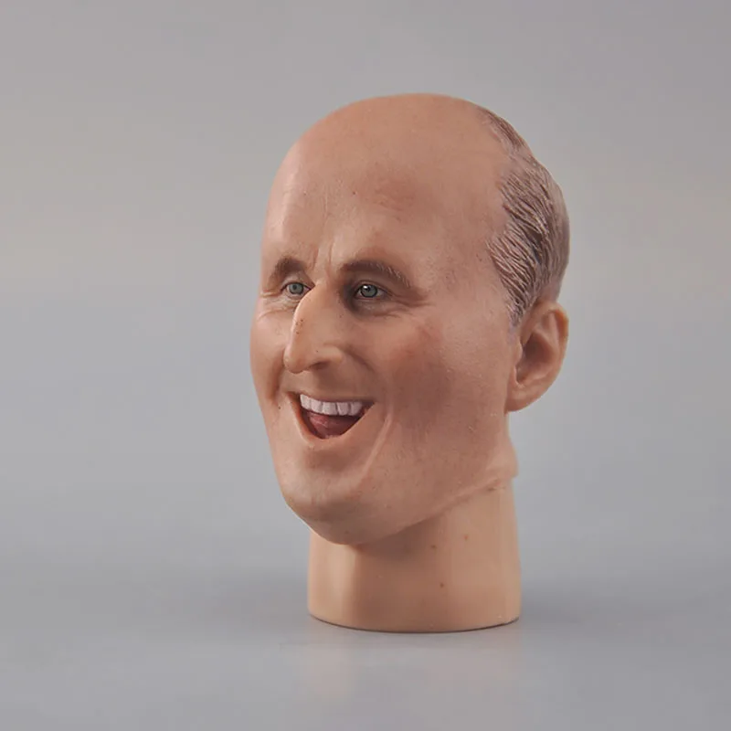 1/6 Scale Bourvil Head Sculpt PVC Male Soldier Head Carving Model Fit 12'' Action Figure Body Dolls